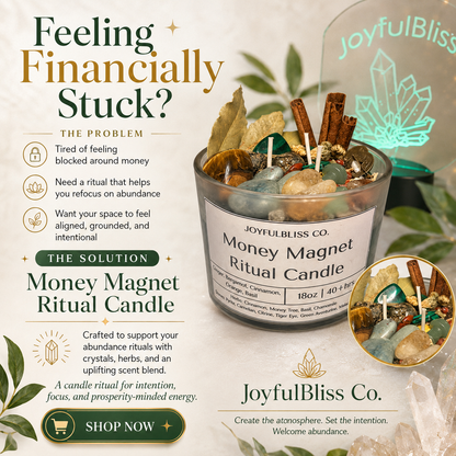 Money Magnet Ritual Candle™ | Attract Wealth, Prosperity & Abundance