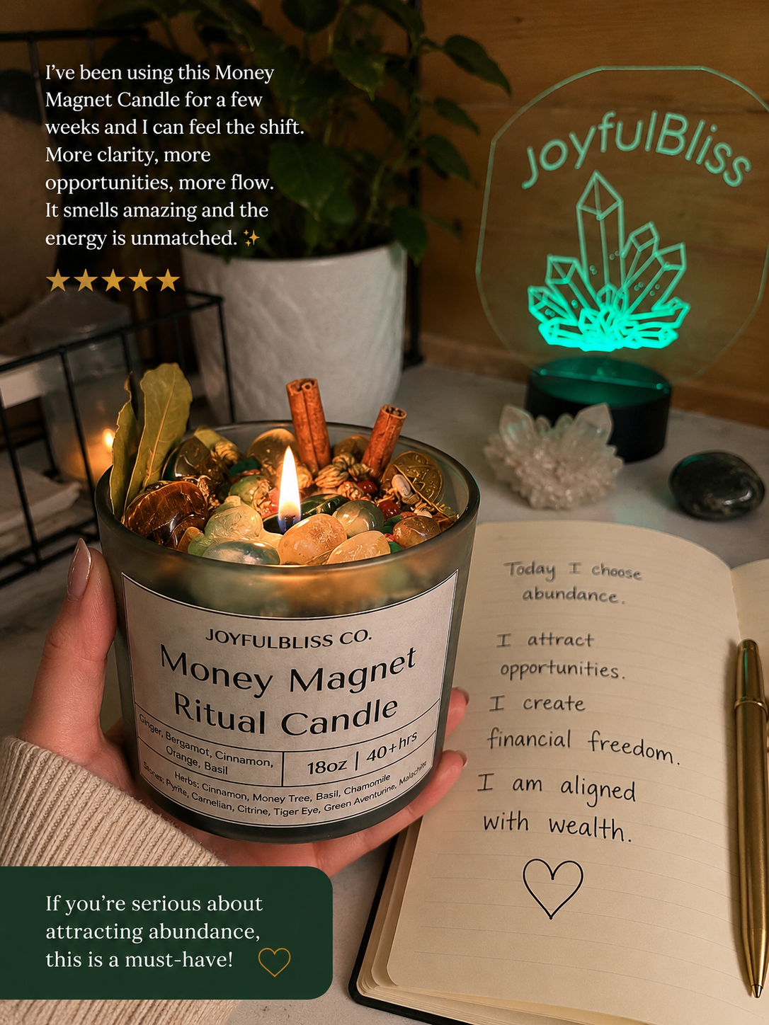 Money Magnet Ritual Candle™ | Attract Wealth, Prosperity & Abundance