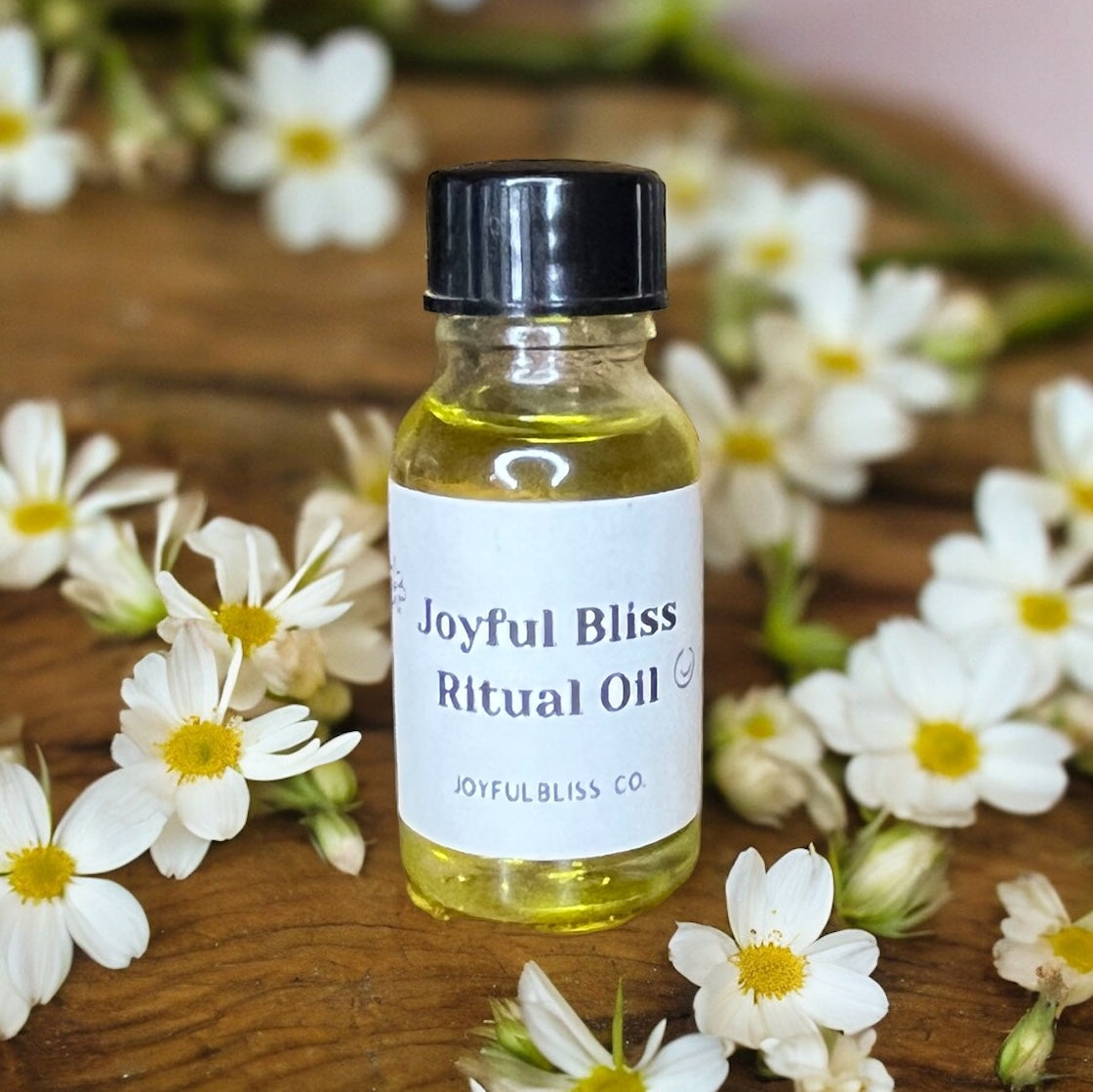 Joyful Bliss Ritual Anointing Oil – Uplifting Essential Oil Blend for Joy, Positivity & Energy Work
