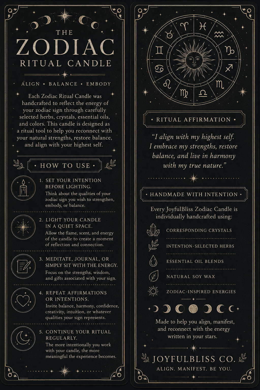 Leo Zodiac Energy Alignment 10oz Soy Wax Candle