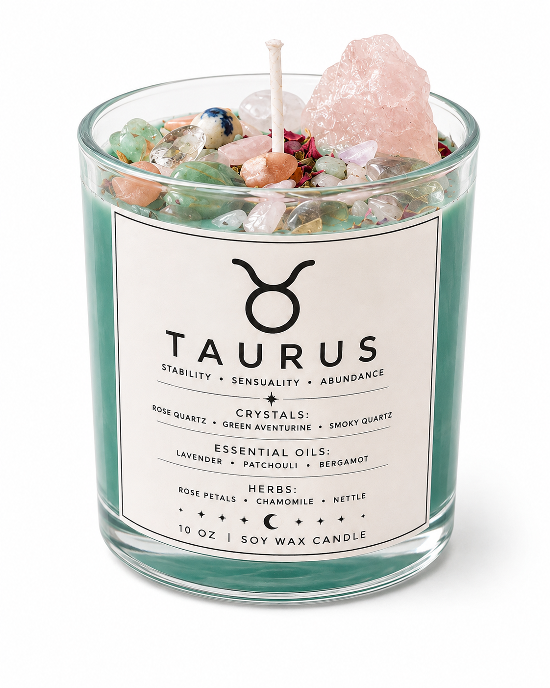 Taurus Zodiac Energy Alignment 10oz Soy Wax Candle