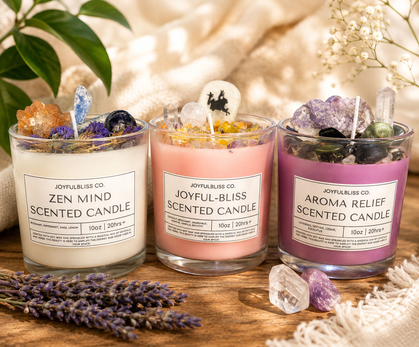 Aroma Relief Scented Candle – 10oz