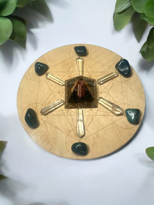 “As Above, So Below” Star of David Crystal Grid – Energy Amplification & Protection - JoyfulBliss Co.