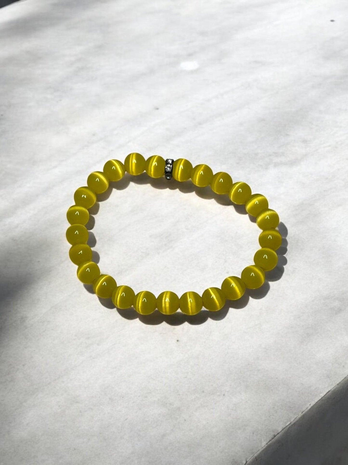 Cat’s Eye Beaded Bracelet – Energy, Protection & Luck (Color Variations Available) - JoyfulBliss Co.