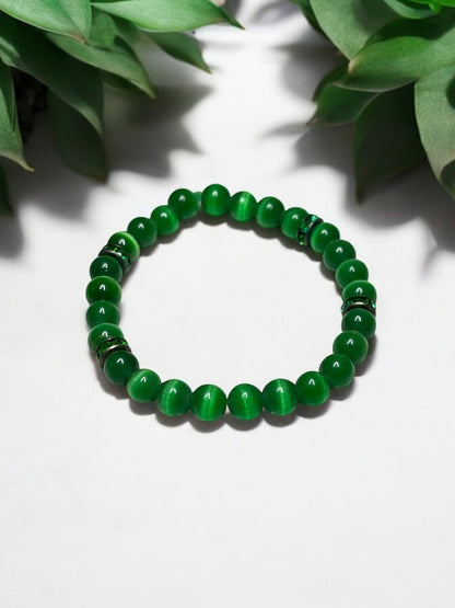 Cat’s Eye Beaded Bracelet – Energy, Protection & Luck (Color Variations Available) - JoyfulBliss Co.