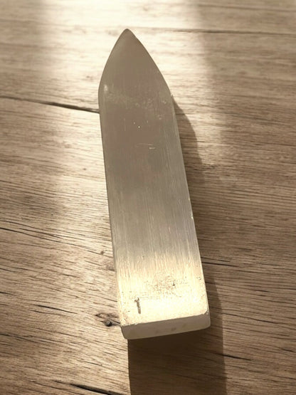 Celestial Engraved Selenite Dagger (7” x 2”) - JoyfulBliss Co.