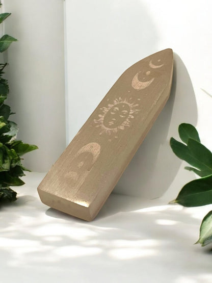 Celestial Engraved Selenite Dagger (7” x 2”) - JoyfulBliss Co.