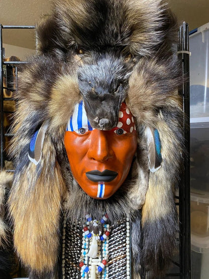 Creek Nation Tribal Masks – Handmade Warrior Headdress Art - JoyfulBliss Co.