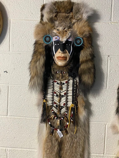 Creek Nation Tribal Masks – Handmade Warrior Headdress Art - JoyfulBliss Co.