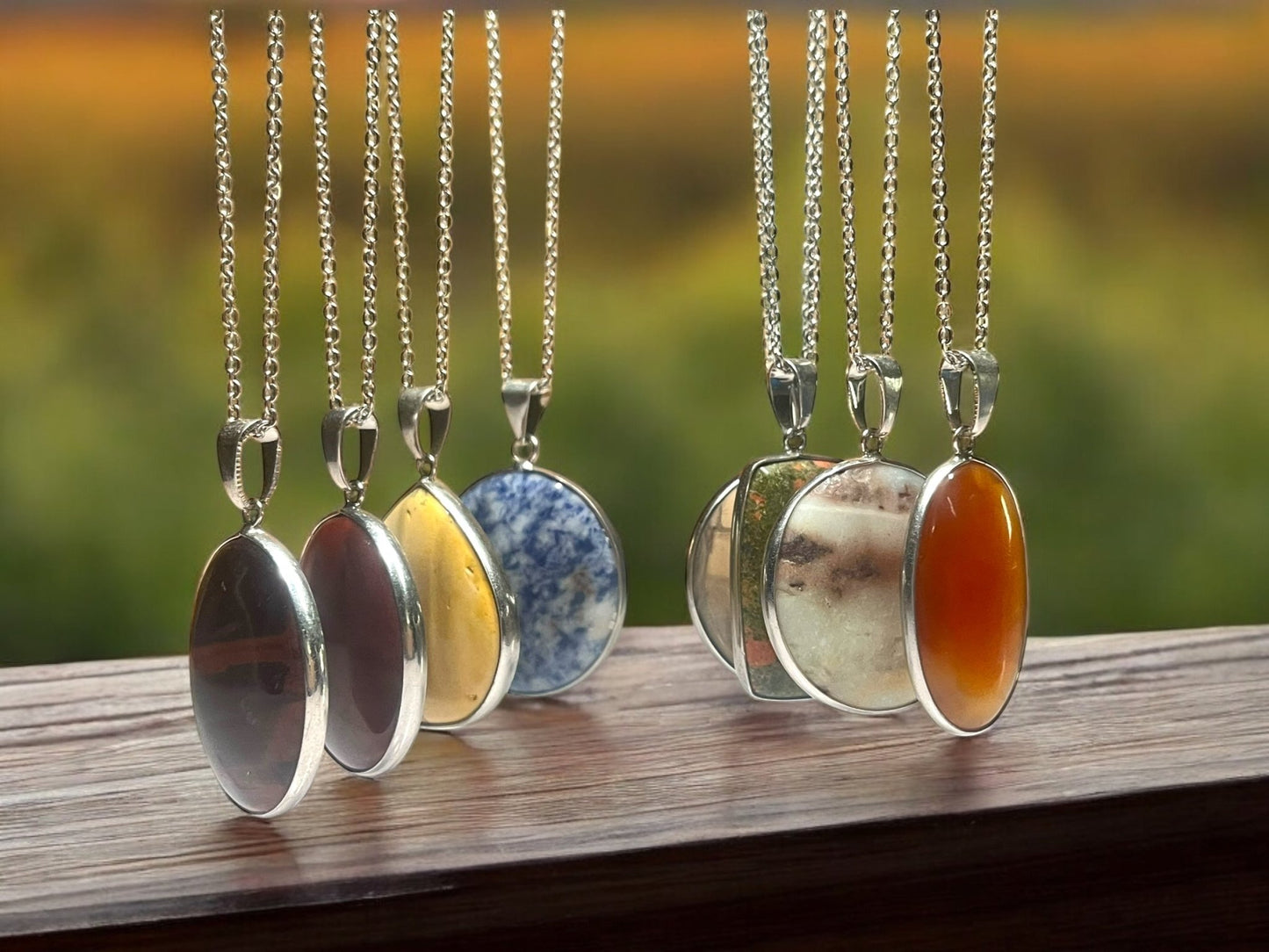 Genuine Gemstone Pendant Necklaces – One-of-a-Kind Selections - JoyfulBliss Co.