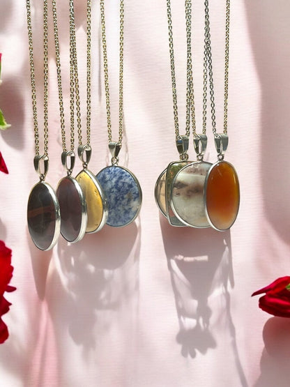 Genuine Gemstone Pendant Necklaces – One-of-a-Kind Selections - JoyfulBliss Co.