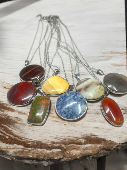 Genuine Gemstone Pendant Necklaces – One-of-a-Kind Selections - JoyfulBliss Co.