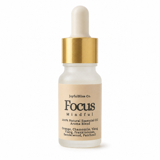 Focus Mindful Essential Oil Blend on white background