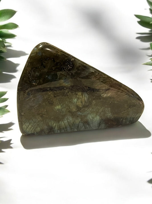 Labradorite Freeform Gemstone (3.5” x 5”) – Flashy - JoyfulBliss Co.