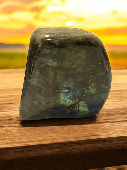 Labradorite Freeform Gemstone (4” x 4”) – Flashy Crystal - JoyfulBliss Co.