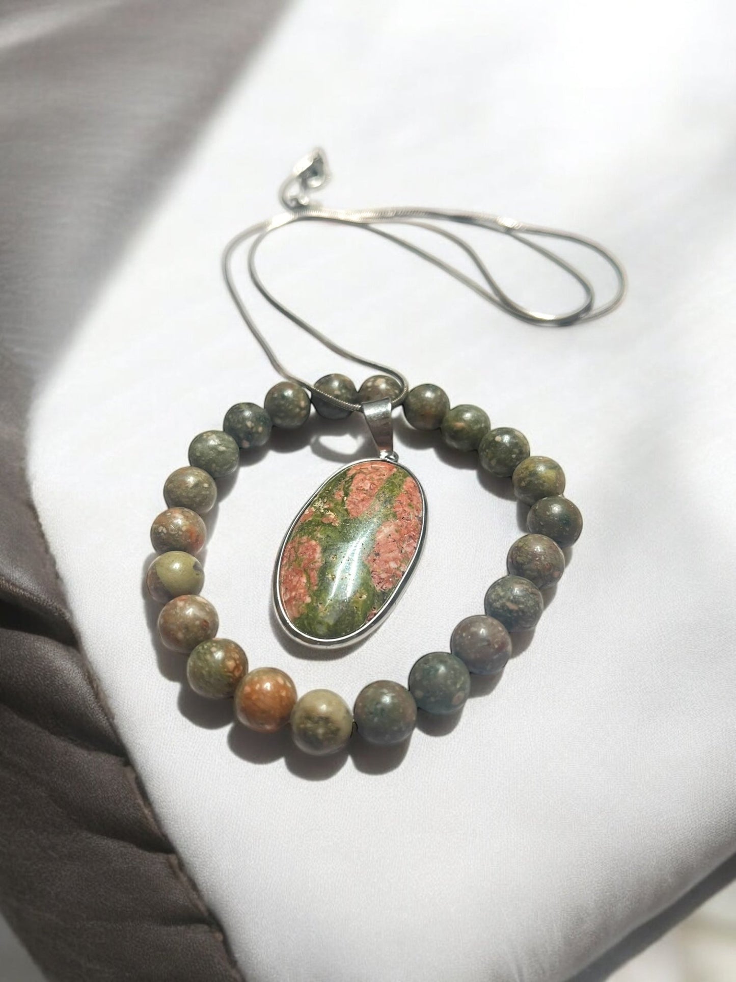 One-of-a-Kind Gemstone Pendant & Bracelet Sets – Unique Variations Available - JoyfulBliss Co.