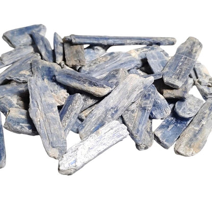3 Raw Blue Kyanite Blades  Chakra Alignment, Clarity + Organza Gift Bag