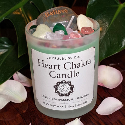 7 Chakra Candle Collection Set | Crystal Infused Soy Wax Meditation Candles | Spiritual Healing & Energy Balance Gift Set