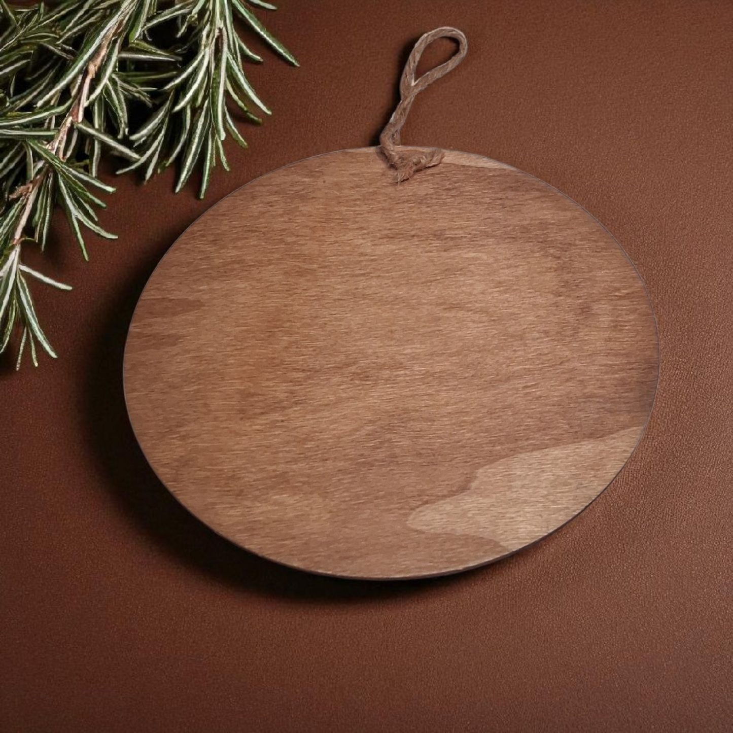 Engraved Wooden Wall Hanging – 6" Meditating Figure with Floral Design