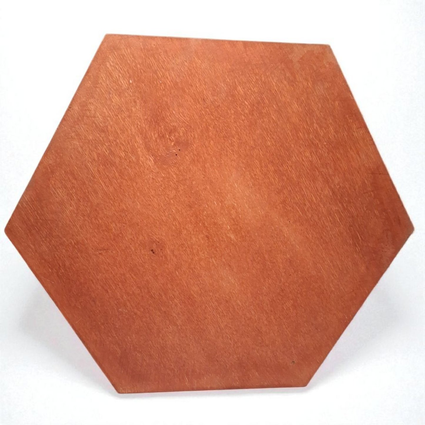 Engraved Wooden Hexagon Tray – 10" x 2" Handcrafted Decorative Storage Box