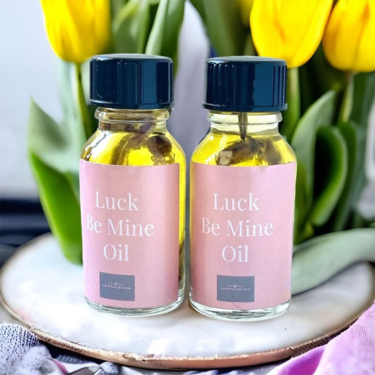 Luck Be Mine Oil – Attraction & Good Fortune Ritual Blend | Manifestation, Prosperity, and Love Energy Oil by JoyfulBliss Co. - JoyfulBliss Co.
