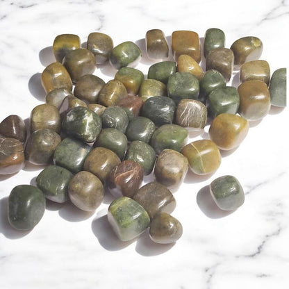 3 Serpentine Tumbled Stones – Kundalini Energy, Healing + Gift Bag