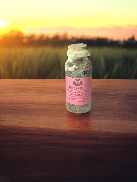 Luck & Prosperity Handcrafted Spell Jar 30ml - JoyfulBliss Co.