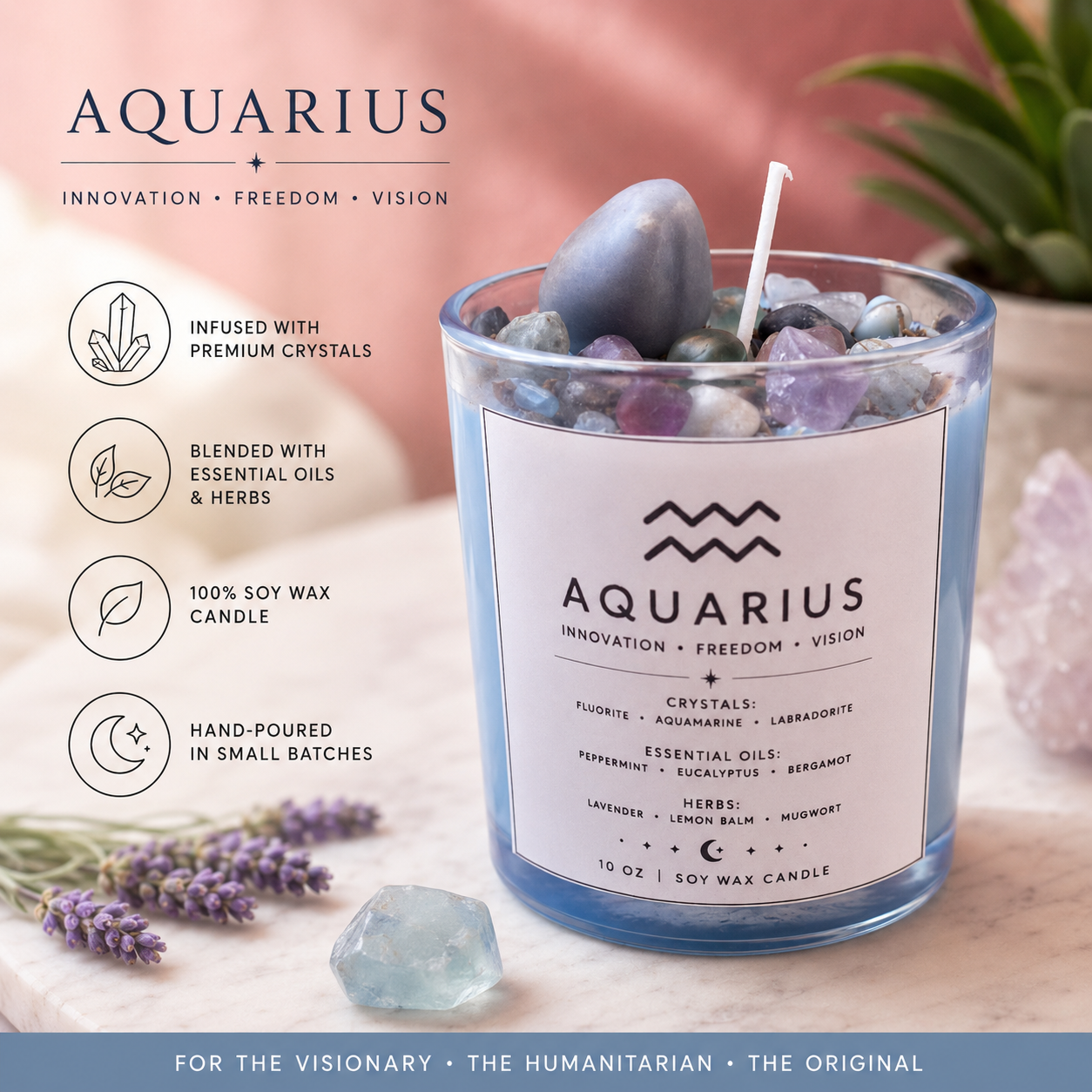 Zodiac Candle Collection 10oz Soy Wax