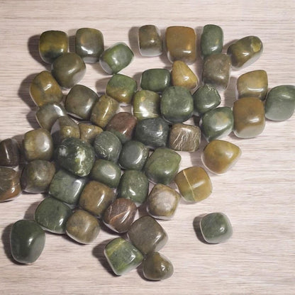 3 Serpentine Tumbled Stones – Kundalini Energy, Healing + Gift Bag